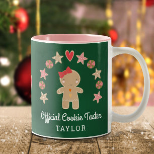 Taza Bicolor Probador Oficial de Galletas de Jengibre para las 
