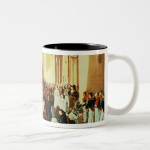 Taza Bicolor Procesión de Corpus Christi en Sevilla