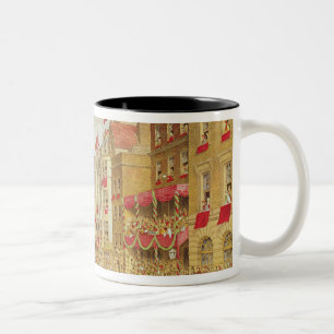 Taza Bicolor Procesión de la boda de Edward, Príncipe de Gales