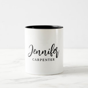 Taza Bicolor Profesional elegante moderno minimalista añadir no