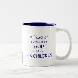 Taza Bicolor Profesor cristiano