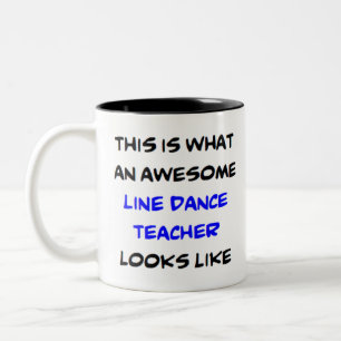 Taza Bicolor profesor de baile de línea, impresionante