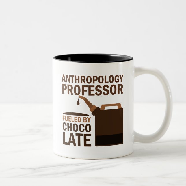 Taza Bicolor Profesor de la antropología regalo (divertido) (Derecha)