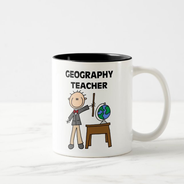 Taza Bicolor Profesor de la geografía (Derecha)
