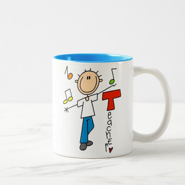Taza Bicolor Profesor de música (Derecha)