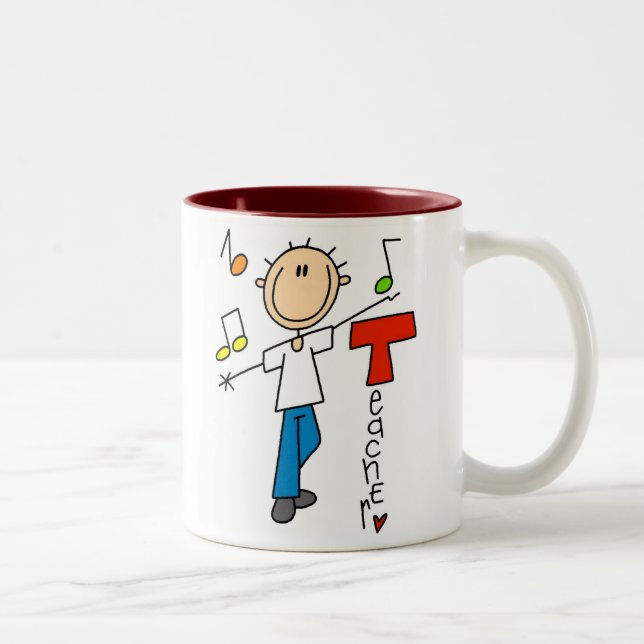 Taza Bicolor Profesor de música (Derecha)
