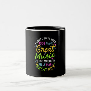 Taza Bicolor Profesor de Música - Ayuda a los Niños a Hacer Reg