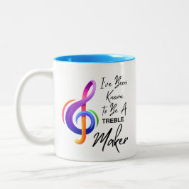 Taza Bicolor Profesor de música que he sido conocido por ser un