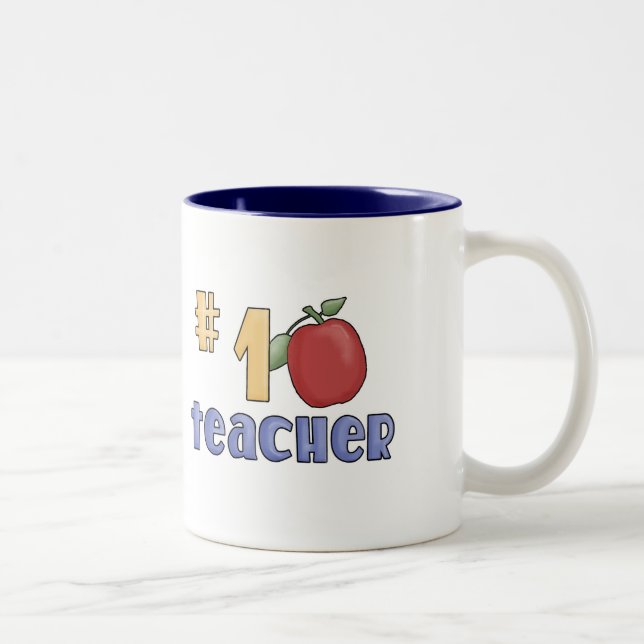 Taza Bicolor Profesor del número uno (Derecha)
