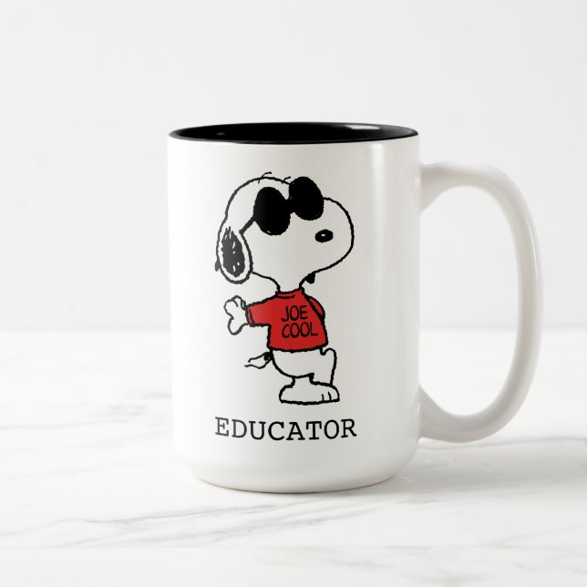 Taza Bicolor Profesor "Joe Guay" Snoopy (Derecha)