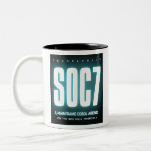 Taza Bicolor Programación Cobol Abend Soc7
