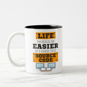 Taza Bicolor Programador de desarrolladores de informática rega
