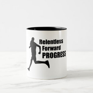 Taza Bicolor Progreso hacia delante implacable