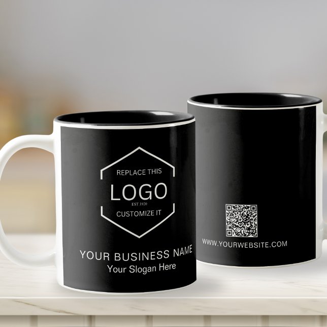 Taza Bicolor Promoción del logotipo comercial de la Compañía Ne (Subido por el creador)