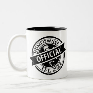 Taza Bicolor Propietario oficial EST.2022 Cita Calentamiento de