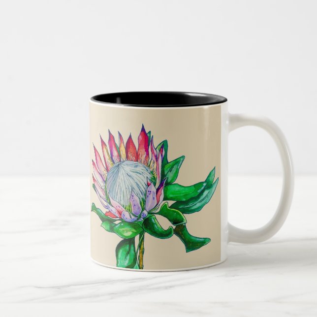 Taza Bicolor protea de rey (Derecha)