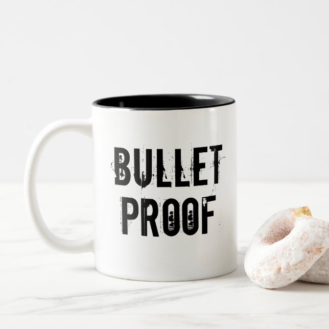 TAZA BICOLOR PROTECCIÓN DE BOLETÍN (Con donut)
