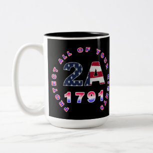 Taza Bicolor Protege tus derechos 2A