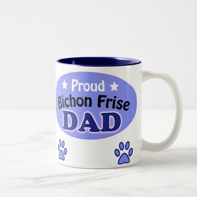 Taza Bicolor Proud Bichon Frise Dad (Derecha)