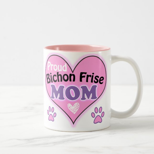 Taza Bicolor Proud Bichon Frise  Mom (Derecha)