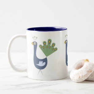 Taza Bicolor Proud Peacock Mug