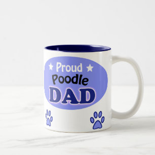 Taza Bicolor Proud Poodle Dad