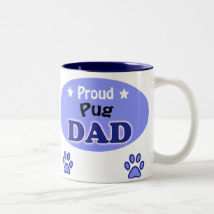 Taza Bicolor Proud Pug Dad