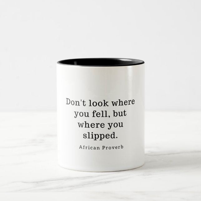 Taza Bicolor Proverbio africano (Centro)