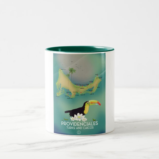 Taza Bicolor Providenciales turcos y caicos (Centro)