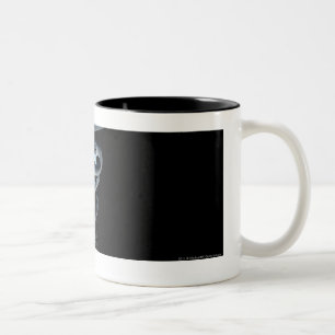 Taza Bicolor Proyector en un caduceo médico