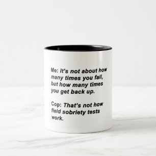 Taza Bicolor Prueba de la sobriedad