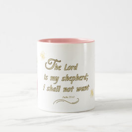 Taza Bicolor Psalm 23:1 
