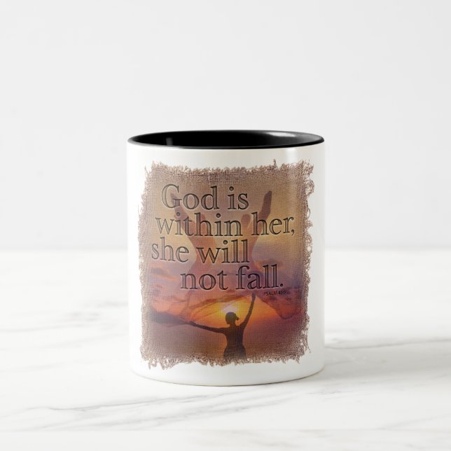 Taza Bicolor PSALM 46:5 - Coffee Mug (Centro)