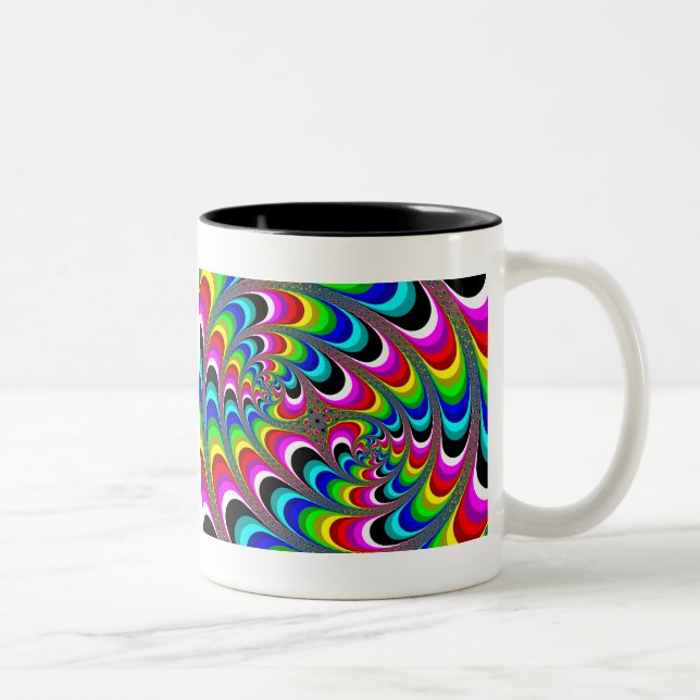 Taza Bicolor Psicodelia - Fractal (Derecha)