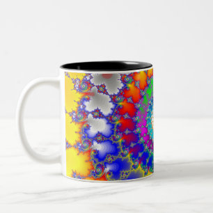 Taza Bicolor Psicodelic Fractal