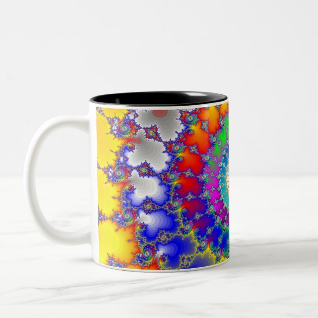 Taza Bicolor Psicodelic Fractal (Izquierda)