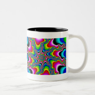 Taza Bicolor Psychedelica - Fractal Mug