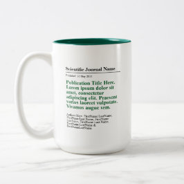 Taza Bicolor Publicación personalizada Dos tonos 15oz Mug - Ver