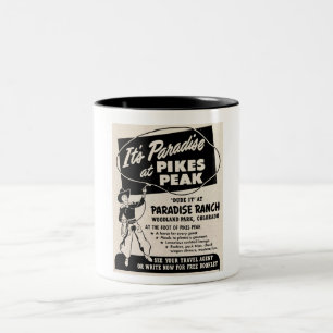 Taza Bicolor PUBLICIDAD DE RANCHA DE PIKES DE 1950 Mcm