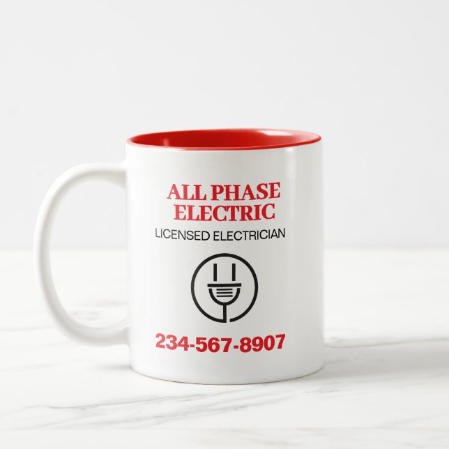 Taza Bicolor Publicidad electrónica profesional (Izquierda)