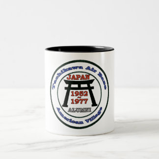 Taza Bicolor Pueblo Americano - 1952-1977 Tachikawa Japón Mug