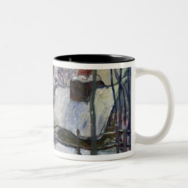 Taza Bicolor Pueblo bretón debajo de la nieve, 1894 (Derecha)