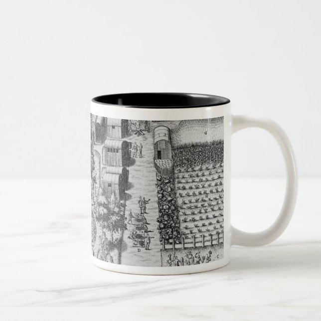 Taza Bicolor Pueblo indio de Secoton (Derecha)