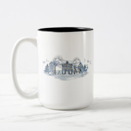 Taza Bicolor Pueblo Maravilla de Invierno
