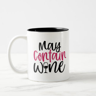 Taza Bicolor Puede contener vino