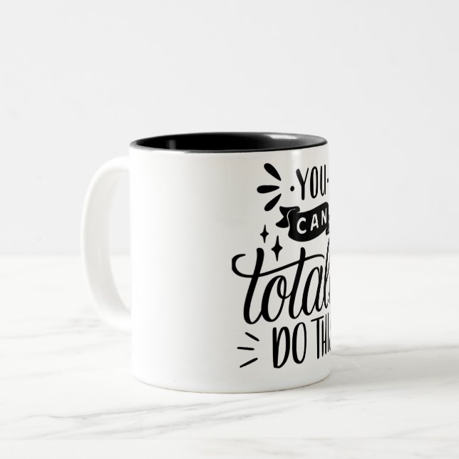 Taza Bicolor Puedes Hacer Esta Mug: Regalo Motivacional (Anverso izquierdo)