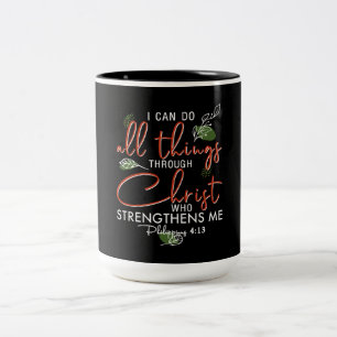 Taza Bicolor Puedo Hacer Todas Las Cosas A Través De Cristo Qu