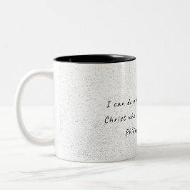 Taza Bicolor Puedo Hacer Todas Las Cosas Mug