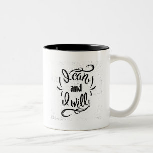 Taza Bicolor Puedo y lo voy a hacer