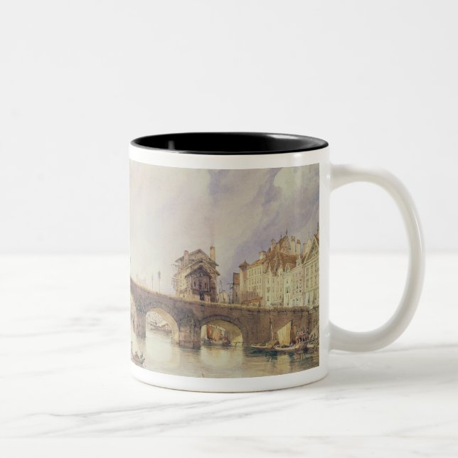 Taza Bicolor Puente de arcos, Lieja (Derecha)